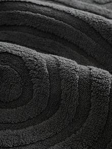 1PC New Thickened Plush Velvet Skin-Friendly Sofa Cover – Machine Washable Pet-Friendly & Stain-Resistant Seat Pad, 3D Water Ripple Jacquard Non-Slip Decorative Sofa Protector Pad, Fits 1, 2, 3, 4-Seater Sofas - Dark Grey - View 8