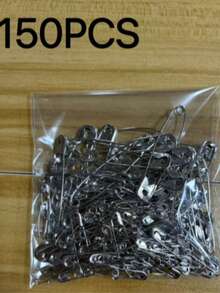 10/150pcs Multi-Size Metal Safety Pins, 5 Sizes (Including 19mm, 27mm). Durable And Easy To Use. Suitable For Clothing Repair, Crafts, Document Organization, Decoration, Brooches, Badges And Keychains. Perfect For Daily Use, Valentine's Day And Weddings - Multi-color - View 9