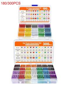 180pcs Car Fuse Set - Includes 60pcs Mini Fuses, 60pcs Standard Fuses, 60pcs Mini Blade Fuses (2A-40A), Comes With Fuse Puller And Aluminum Blade, Essential Tool For Car Electrical Repair, Durable, Suitable For Cars, Trucks, SUVs, Etc. - Fuse - View 12