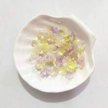 120pcs Magic‑Golden Two‑Tone Sakura Acrylic Through‑Hole Loose Beads For DIY Bracelet Phone Charm Keychain Craft Supplies - Multicolor - View 26