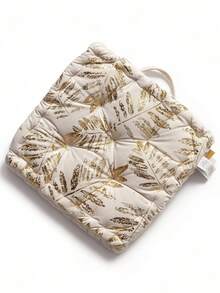 1pc Oversized Thick Modern Solid Color Velvet Meditation Cushion, Suitable For Sitting, Balcony, Resting, Comfortable With Good Elasticity - Beige - View 3
