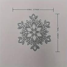 1pc Christmas Snowflake, Snowman Metal Cutting Die Template - Suitable For Christmas Scrapbooking Supplies, Applicable For Scrapbooks, Invitations, Cards, Photo Albums - Snowflake - View 12