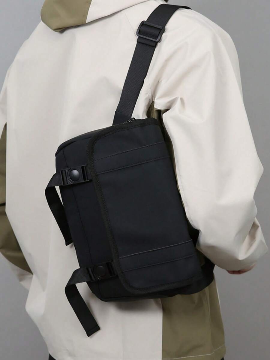 Men's Fashion Casual Commuter One Shoulder Crossbody Bag - Multicolor - View 1