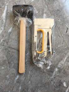 U型釘槍 手動釘槍 1008F 適用於軟質家具與木工 DIY 項目 家居裝飾維修 室內裝飾材料修復 木工活動裝飾 廣告裝訂 家具工具 - A - 查看 8