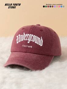 1pc "CULTURE" Letter Print Classic Hard Top Baseball Cap, Lightweight Comfortable All-Season Wear Classic Multi-Function Baseball Cap, Unisex Baseball Cap, Outdoor Casual Sports Hat Suitable For Daily Life And Street Wear - A - View 3