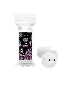 100Pcs Premium Lint-Free Cotton Pads, Dual-Sided Soft Absorbent Makeup Remover Pads, Halloween, Festivals, Parties, Gifts - White - View 12