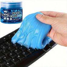 Multi-Purpose Car Interior Cleaning Gel - Dust & Stain Remover, Suitable For Sensitive Surfaces, Reusable & Washable - Ideal For Vents, Keyboards & Detailed Vehicle Cleaning - Perfect Gift For Men, RV Care Gel - 160g - View 5