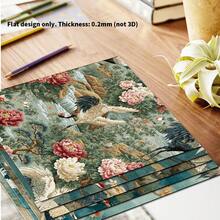 24 Sheets 6*6 Inch Chinese Crane & Peony Decorative Paper, Vintage National Style Scrapbooking Background Paper, Gift Box Packaging, Greeting Card Making Material - Square - View 4