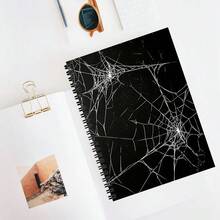 1pc Spider Web Spiral Notebook, A5 Lined, High-Quality Paper, Lined Notebook For Office And School Use, Perfect Gift For Friends, Sisters, Brothers, Teachers And Students - Christmas, Halloween - Lined Book - View 2