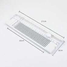 1pc A4 Paper Cutter, Compact & Portable, Sliding Guillotine Trimmer, Bi-Directional Cutting For Paper, Photos, Copies, Stationery, With Scale - 1pc - View 15