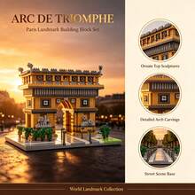 2000+Pcs Large Building Block Set | Highly Detailed World Landmark Architecture, Micro-Particle Precision Assembly, Explore World Wonders, Sydney Opera House, Louvre Museum, Arc De Triomphe, Moscow Red Square, British Vintage European Architectural Style, European Landmark Building Model, Adult Graduation Gift, Birthday Gift, Christmas Gift, Back To School Gift. - Multicolor - View 9