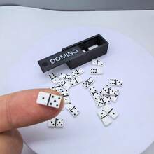 Ornamen Set Domino Miniatur - 28 Domino + Kotak Penyimpanan Laci, Ubin Tulang Mini Ultra Kecil Realistis, Alat Peraga Permainan Peran, Ornamen Kecil Dekorasi Rumah Model - MultiWarna - View 7