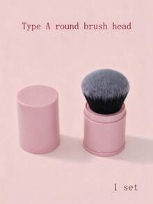 Blush Brush/Foundation Brush/Portable Retractable With Cap/Setting Powder Loose Powder Brush Contour Brush Makeup/Travel/Portable Multi-Function Makeup Brush - Multicolor - View 9