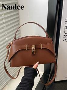 Retro-Style Women's 2026 New Fashionable Crossbody Bag That Is Versatile And Luxurious, Small Square Bag - Brown - View 1