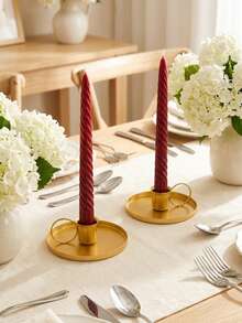 Luxury Exquisite Metal Candle Holder – Versatile Decor For Home, Room, Party & Holiday – Ideal Ambiance Gift For Parties, Gatherings, Weddings & New Year - Fashionable Style - View 5