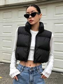 Women Gilets - Black - View 3