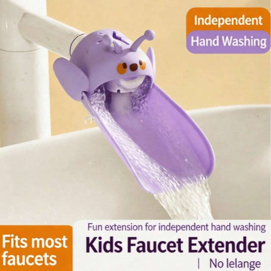 Home Kitchen Faucet Splash Guard Extension Nozzle, Children & Baby Faucet Extension Outlet, Splash-Proof Water Guide Adapter, Ergonomic Water Diverter For Kids Handwashing, Universal Sink Faucet Accessory, Suitable For Daily Home Use - Multicolor - View 1