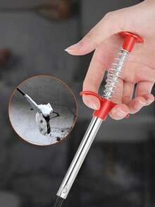 1pc Flexible Drain Clog Remover, Spring-Type Hair Grabber Tool, Bendable Pipe Snake Claw, Suitable For Bathroom Sink, Shower Drain, Bathtub, Reusable Kitchen Drain Cleaner, Essential For Rental Apartments, College Dorms - Multiple Styles and Colors - View 12
