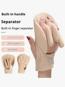 1 Pair Upgraded Finger Separator Palm Pads, Built-In Hand Cushion, Pressure Relief Support Pad, Ergonomic Hand Rest Pad, Suitable For Daily Home Use - A - View 1