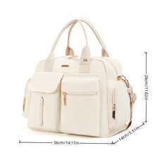 1pc New Fashion Multifunctional Convenient Tissue Bag Mommy Bag, Easy Travel, Convenient Side Pocket, Dry & Wet Separation - Multicolor - View 4