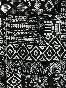Men's Button-Down Shirt, Lightweight, Comfortable And Breathable, Pattern Print Casual Vacation Short Sleeve Shirt - Black - View 5