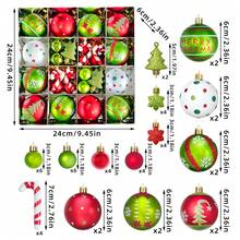 The Grinch Christmas Decoration Theme Elf Green Furry Monster Painted Christmas Ball Gift Box Tree Hanging Ornament Pendant Ball - Multicolor - View 7