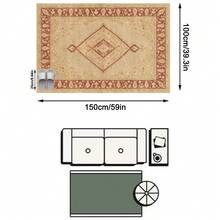 1 Buah Karpet Persia Timur Tengah Tradisional Motif Paisley Berlian Warna Beige & Burgundy, Karpet Persegi Panjang Gaya Klasik Vintage dari Bahan Kasmir Imitasi dengan Medali Tengah Berlian Berlapis dan Detail Pinggiran Paisley, Dapat Dicuci dengan Mesin, Cocok untuk Ruang Tamu dan Kamar Tidur, Dekorasi Rumah Sepanjang Musim - MultiWarna - View 15