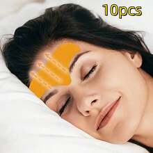 10pcs Forehead Wrinkle Patches - Non-Irritating, Firming Face Stickers, Face Patches - Multicolor - View 6