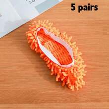 1 Pasang/5 Pasang Sandal Pel untuk Membersihkan Lantai, Penutup Sepatu yang Dapat Dicuci dan Digunakan Kembali, Kaus Kaki Pel Debu Mikrofiber Cocok untuk Wanita dan Pria, Penyapu Pembersih Debu untuk Rumah, Kantor, Kamar Mandi, Dapur - A - View 19