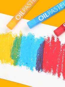 1 Set Metallic Color Oil Pastels, Multiple Colorful Fluorescent Oil Pastels, Ultra Soft High Pigment Crayon Set, Suitable For Art Painting, Oil Painting Creation And Graffiti - Sets - View 4