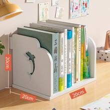 1pc Desktop Bookshelf Organizer, Multi-Functional Books, Stationery And Document Storage Rack, Minimalist Desktop Bookshelf, Suitable For Student Study Room, Office And Home - A - View 12