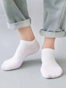 10/20/30 Pairs Solid Color Neutral Short Socks, Soft Lightweight Low-Cut Ankle Socks - Multicolor - View 2