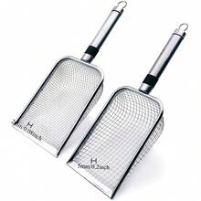 2pcs Garden Soil Sieve, Stainless Steel Sand And Compost Sifter With Handle, Suitable For Sifting Pebbles, For Yard, Lawn And Garden - A - View 12