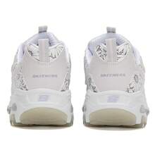 Skechers D'Lites Daisy Print Platform Dad Shoes Women's Height-Increasing Cushioned Floral Sneakers - White - View 5