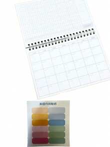 Kraft Paper Scroll Planner - A5 Size Daily & Weekly Planner, Office Stationery Time Management Journal, Suitable For Work Task Notebook - Multicolor - View 12