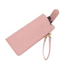 Portable Lychee Texture Eyeglass Case (With Detachable Wrist Strap And Hook), Soft Scratch-Resistant Eyeglass Storage Bag, Unisex Hanging Fashion Glasses Storage Pouch, Suitable For Travel And Daily Commute - Multicolor - View 14