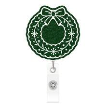 1pc Glitter Christmas Retractable Badge Reel Doctor Nurse Staff ID Holder - Multicolor - View 9