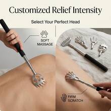 4pcs/Set Retractable Stainless Steel Back Scratcher, Ergonomic Handle Design Portable Back Scratcher Massager, Suitable For Men And Women, Perfect Gift For Parents And Teenagers, Suitable For Home, Office, Gym And Travel, Home Essential - Multiple Styles - View 2