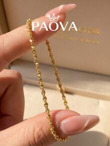 1pc Cute Fresh Zirconia Anklet, Perfect Accessory For Women's Outings, Beach And Vacation - Style 1 - View 7