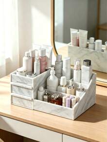 Caja de almacenamiento de cosméticos, organizador de escritorio de oficina, estantería de almacenamiento de cajones - Multicolor - Ver 10