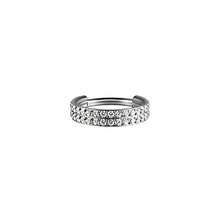 1pc CZ Hinged Septum Ring 316L Stainless Steel Side Set Zirconia Cartilage Hoop Women's Helix Piercing Earring Body Jewelry - As Shown - View 13