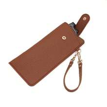 Portable Lychee Texture Eyeglass Case (With Detachable Wrist Strap And Hook), Soft Scratch-Resistant Eyeglass Storage Bag, Unisex Hanging Fashion Glasses Storage Pouch, Suitable For Travel And Daily Commute - Multicolor - View 13
