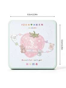 TINGSE Cat Kuku Gel 12 Warna, Lak Kuku Semi-Padat untuk Manicure DIY, Gaya Korea, Gel Mengkilap Saturasi Tinggi Cocok untuk Salon Kuku - MultiWarna - View 10