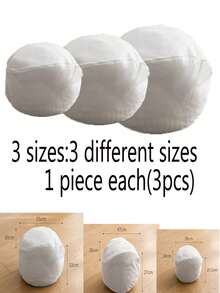 3pcs Spherical 3D Laundry Bags, Fine Mesh Machine Washable Anti-Deformation Wash Bags, Anti-Tangle Storage Mesh Bags With No Dead Angles, Large Capacity Wash & Storage 2-In-1 Machine Wash Dedicated - Multicolor - View 10