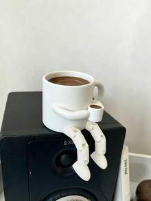 Patung Mini Bergerak Berbentuk Cangkir Kopi dan Biji Kopi yang Lucu - Dekorasi Meja dari Bahan PLA Cetak 3D, Desain Modern, Sempurna untuk Dekorasi Pojok Kopi, Hadiah Menarik untuk Pecinta Kopi, Dekorasi Kantor Rumah, Dekorasi Rak Buku yang Lucu, Koleksi Mainan Bergerak - Beraneka warna - View 5