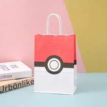 asmodee 12pcs Pokemon Theme Gift Bags, Paper Snack Bags With Handles, Children's Birthday Party Decoration Favor Bags - Style Random - View 4