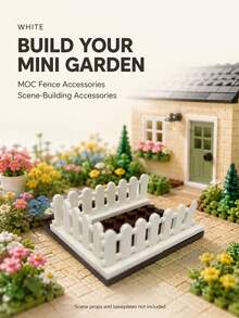 1*4*2 Fence Guardrail Building Blocks Accessories, MOC Building Blocks Accessories Pack, Part Number 33303 Loose Pieces, Suitable For Small Particle Size Building Blocks, Particle Diameter 0.5cm, Adult Toy Building Blocks Assembly Accessories, Small Particle Building Blocks Accessories, Assembly Accessories, Suitable For Scene Construction Decoration Accessories - Multicolor - View 4