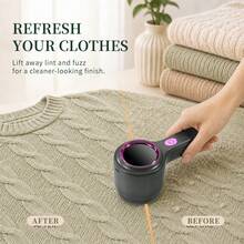Rechargeable Electric Lint Remover & Fabric Shaver, 3-Speed Adjustable Sweater De-Pilling Machine With Precision Mesh Guard, Suitable For Clothing, Wool Coats, Sofa Furniture - Multicolor - View 9