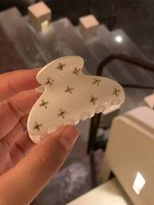 2 cái/1 cái kẹp tóc nữ thanh lịch đen trắng đính đá rhinestone lấp lánh tinh xảo, kẹp càng cua tóc màu trơn tối giản cao cấp thời trang đa năng, phù hợp đeo hàng ngày, đi chơi, thường ngày, tiệc tùng, đi làm, đi biển, du lịch - Đen và trắng - Xem 6