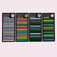 8 Sets 300pcs Colorful Transparent Sticky Note Index Tabs, Writable Waterproof Easy-Tear No-Residue Bookmark Stickers, Suitable For Student Reading Marking, Note Classification, Office Study And Planner - one-size - View 10